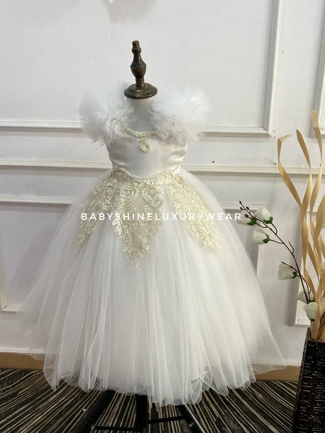 off-white baby lace gown