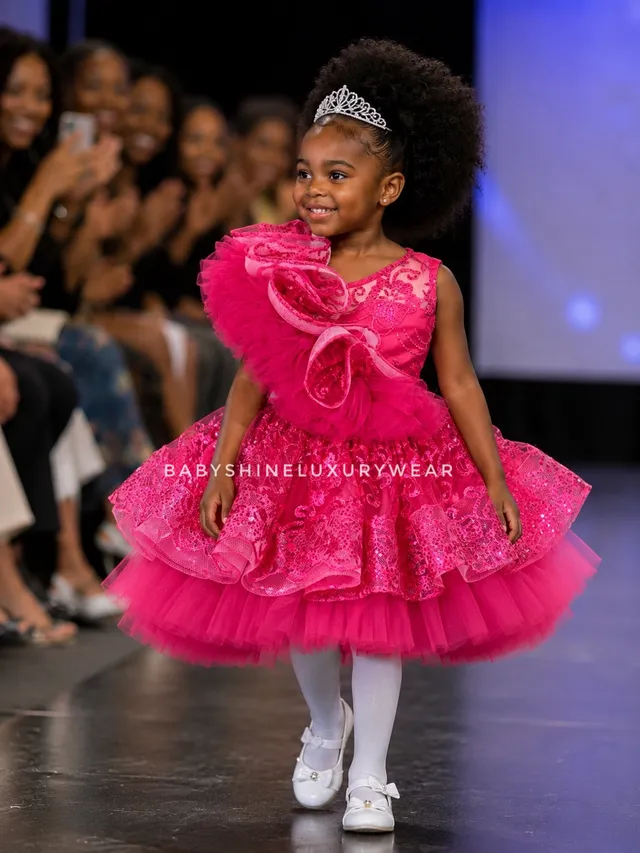 Pink Sparkle Ruffle