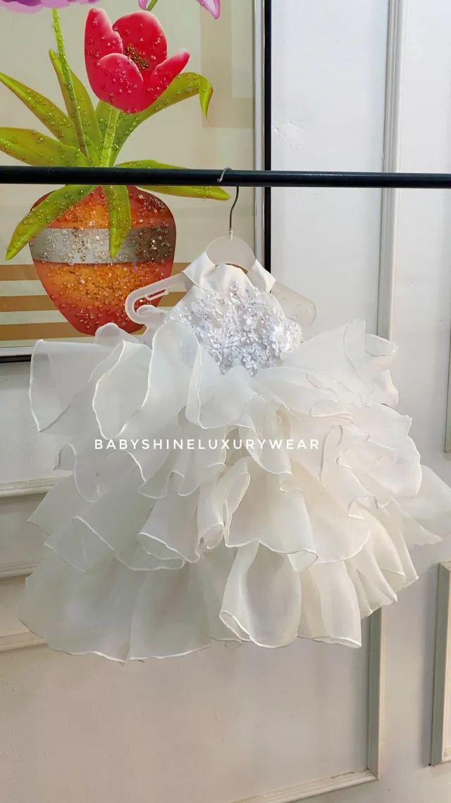 Baby white ruffles