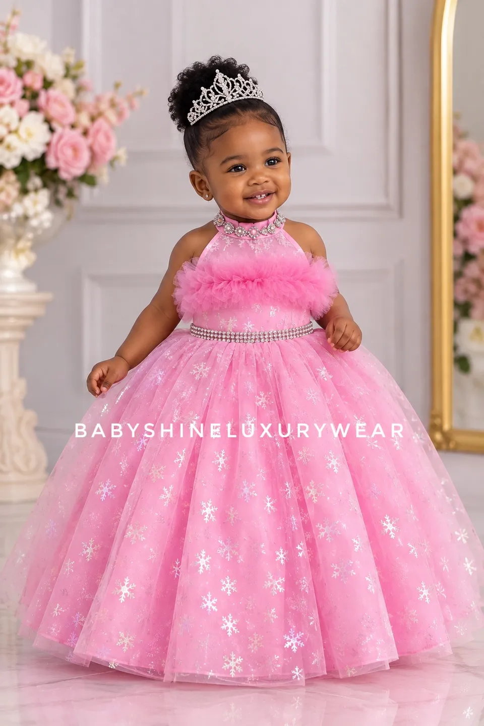 Pink Frozen Halter Dress – photo 3