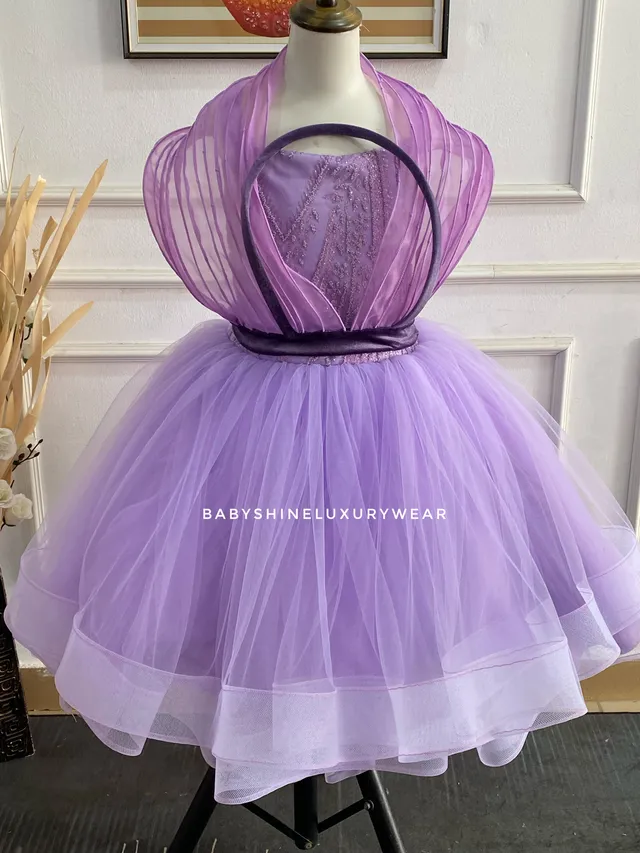 Purple coil dress
