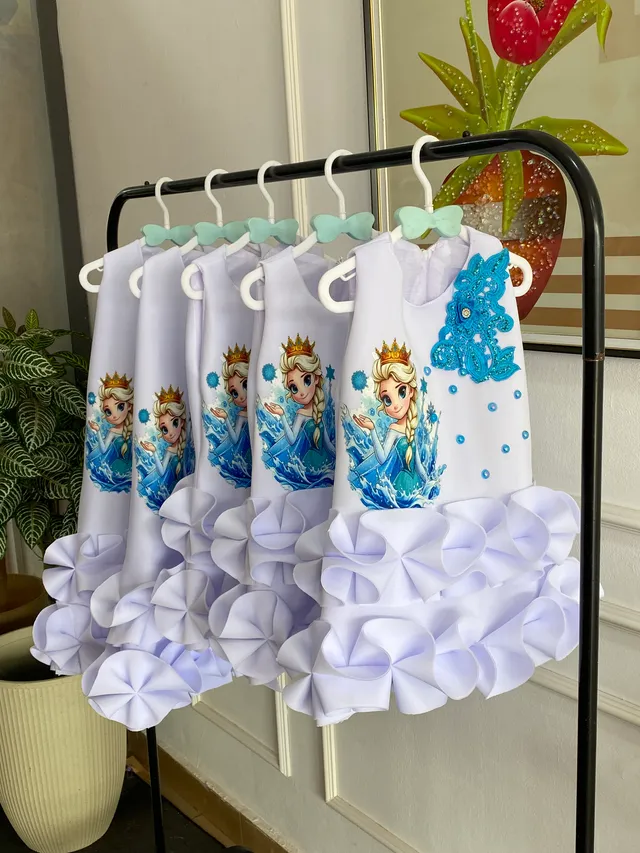 White Scuba Elsa Dress