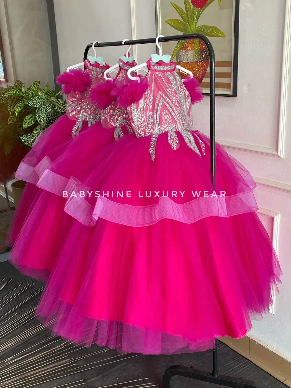 Hot Pink Halter Gown – photo 2