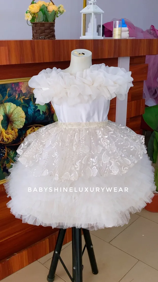 Off-White Shoulder Dress