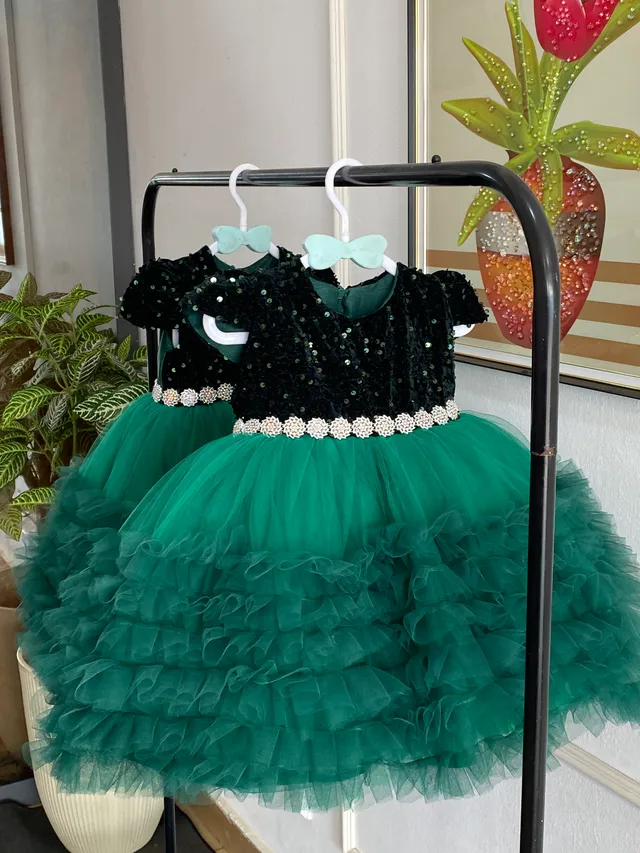 Baby emerald Sequins dress