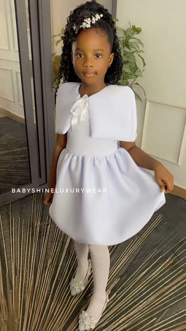 White with Coat Scuba Dress