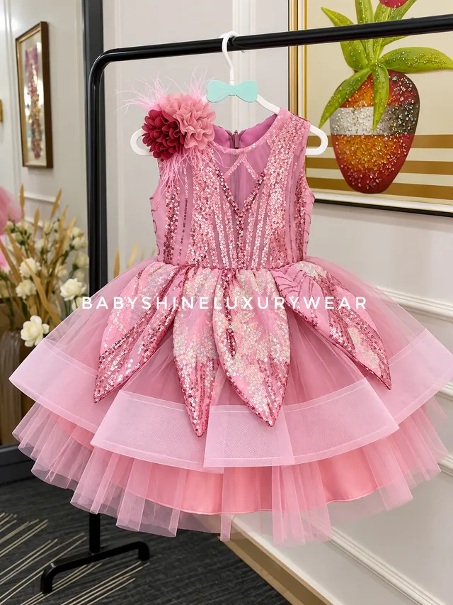 Onion net sequins dress