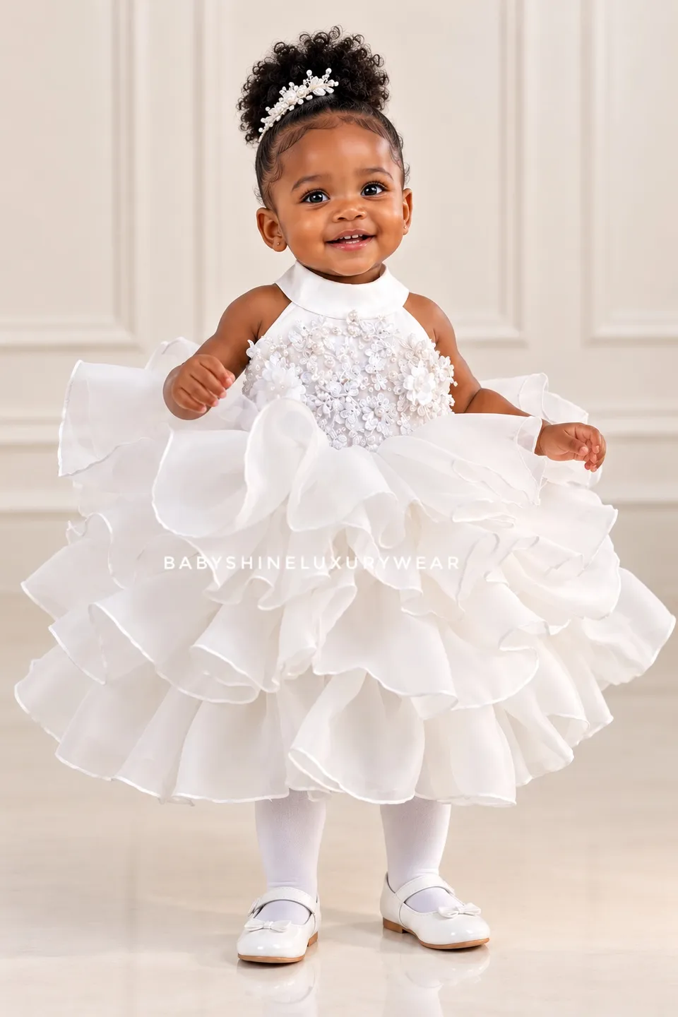 Baby white ruffles – photo 2
