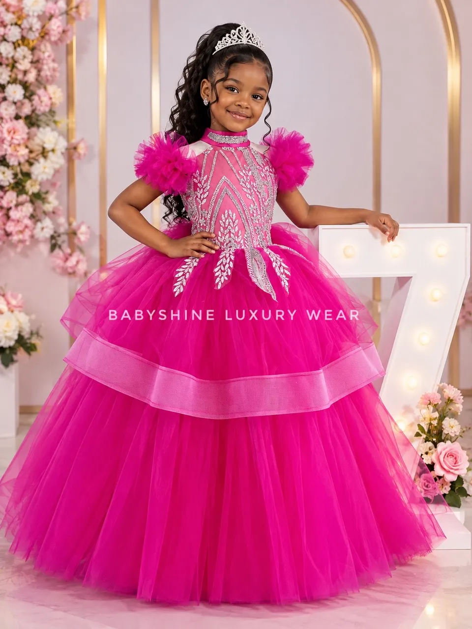 Hot Pink Halter Gown – photo 4