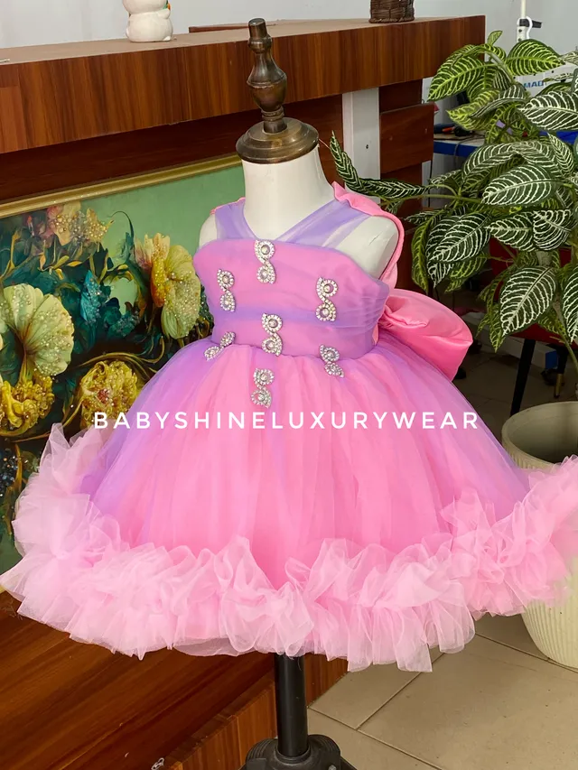 Baby candy Pink  net dress