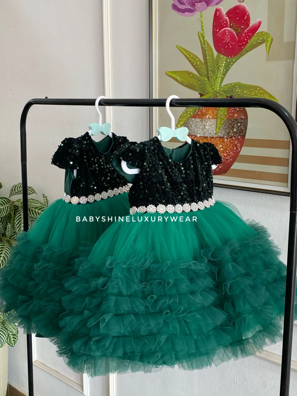 Baby emerald Sequins dress – photo 3